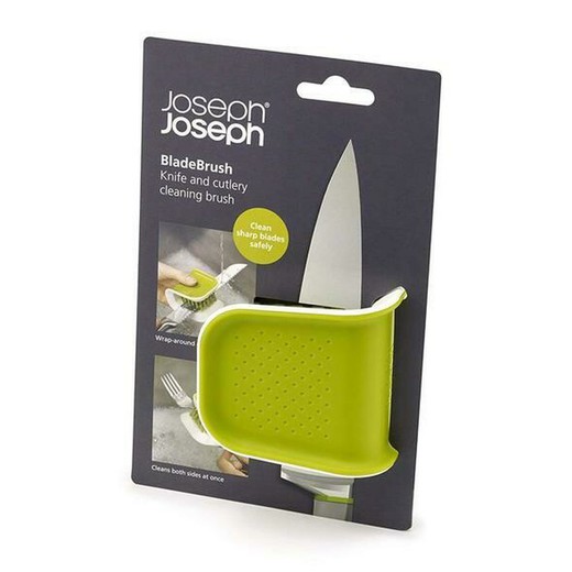 Cepillo limpiador de cuchillos y cubiertos blade brush joseph verde
