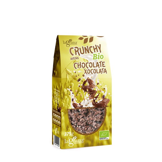 Cereales Crunchy Avena Choco Ecológico Bio 375Grs La Grana