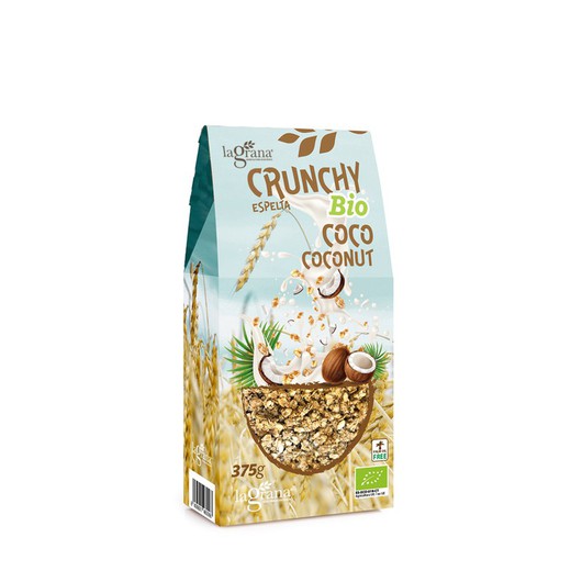 Cereales Crunchy Espelta Coco Ecológico Bio 375Grs La Grana