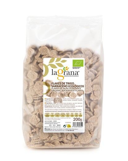 Cereales Flakes Trigo Sarraceno Ecológico Bio 200Grs La Grana