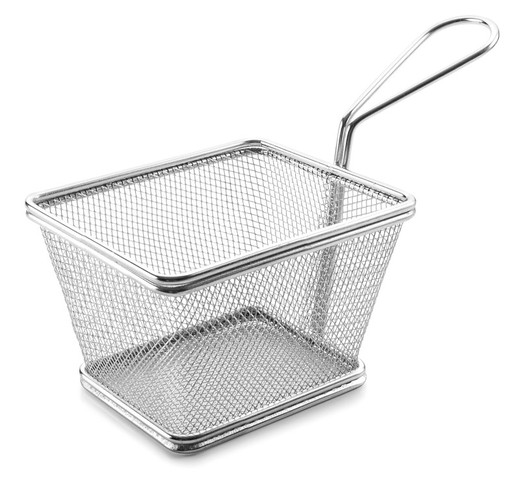 Square Stainless Steel Basket 12X10X9 Cm Lacor Hospitality