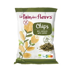 Chips lentejas le pain des fleurss fleurs 50 g bio ecológico