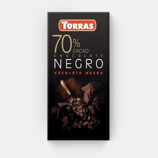 Chocolate 70% cacao torras 80 grs