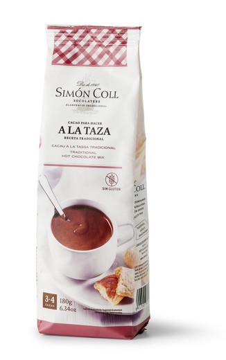 Chocolate a la taza 18% cacao vainilla 180 grs simon coll