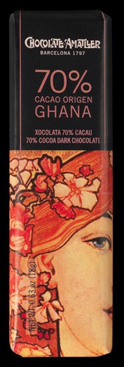 Amatller al cioccolato 18 gr 70% ghana