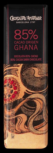 Chocolate amatller 18 grs 85% ghana