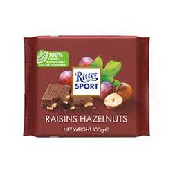 Chocolat Noisettes Raisins Ritter Sport 100 Grs