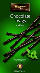 Belgian chocolate twigs mint trianon 125 g