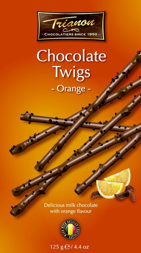 Belgisk chokladkvistar apelsintrianon 125 g