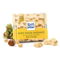 Chocolate Blanco Avellanas Enteras Ritter Sport 100 Grs