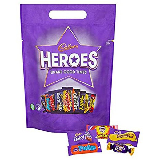 Chocolate Cadbury Heroes Pouch 357 grs Bolsa Navidad