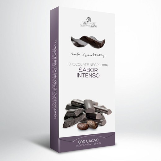 Chocolate negro 80% sabor intenso Rafa Gorrotxategi 100 grs