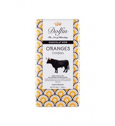 Pure chocolade met bittere sinaasappel uit Spanje Dolfin 30 grs