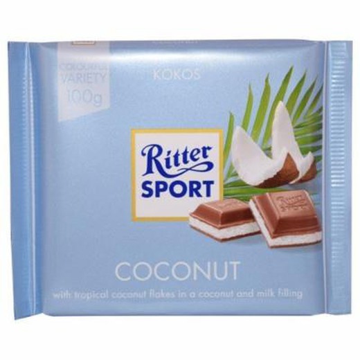 Chocolate ritter sport coco 100 grs