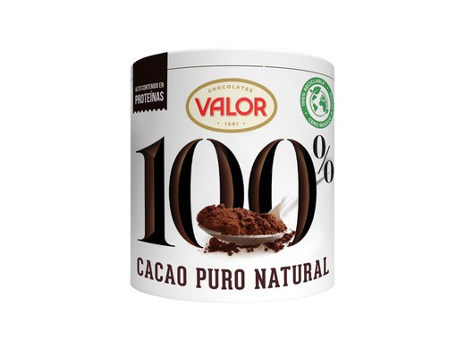 Chocolate Valor Cacao Solube Puro Natural 100% 250 grs