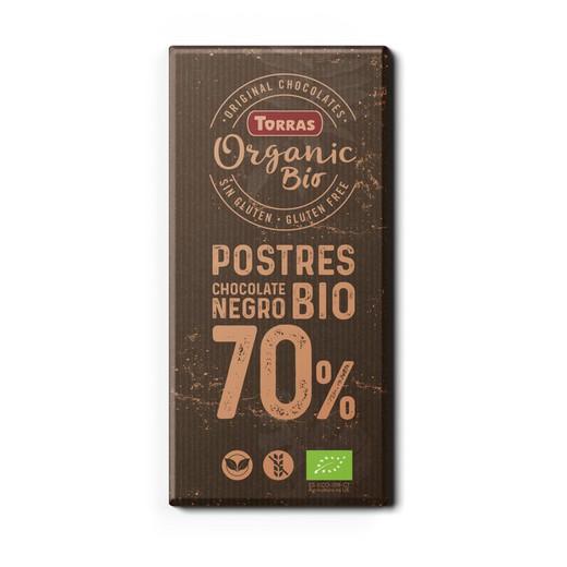 Cobertura postres 70% cacao bio 200 grs