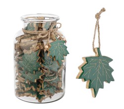 Colgante Arbol Navidad Madera Hoja Verde Bizzotto