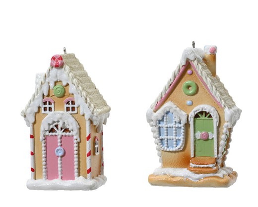 Kerstboomhanger Peperkoekhuisje Assortiment Kaemingk