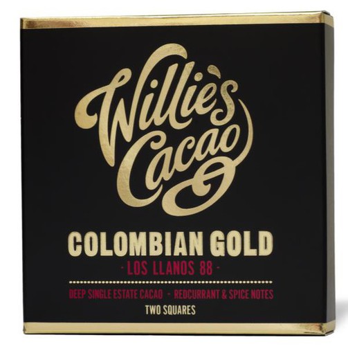 Colombia San Agustin 88% Willie's Cacao Tableta Chocolate Colombia 50 Grs