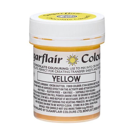 Colorante gel amarillo 35 grs sugarflair