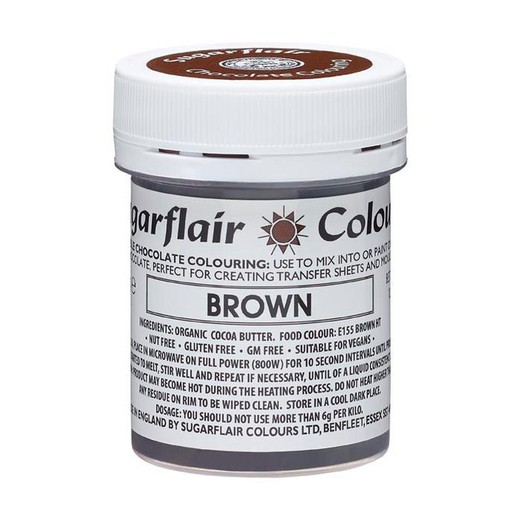 Brown gel dye 35 grs sugarflair