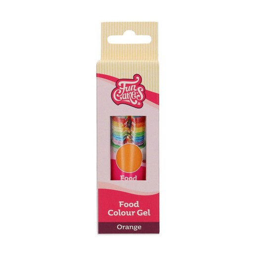 Colorant alimentaire gel orange 30 grs funcakes