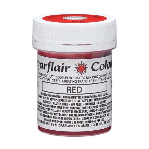 Colorante in gel rosso 35 gr sugarflair