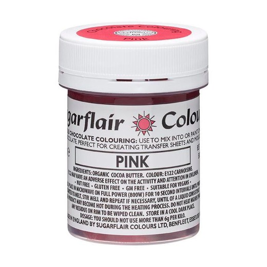 Pink gel coloring 35 grs sugarflair