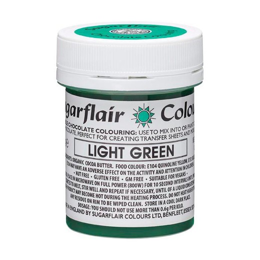 Ljusgrön gelfärg 35 grs sugarflair