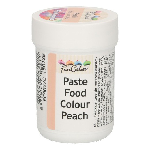 Colorant peach paste 30 grs funcakes
