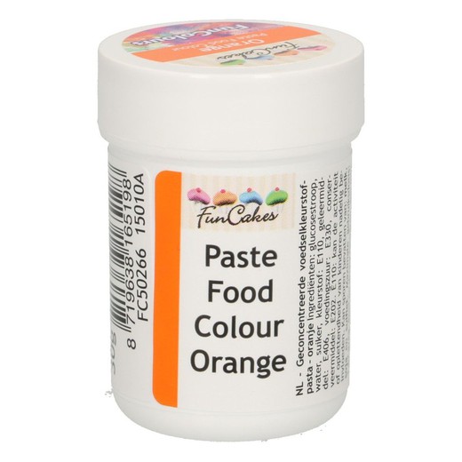 Orange pastafarve 30 grs funcakes