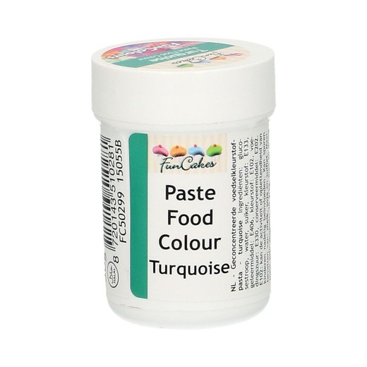 Turquoise paste coloring 30 grs funcakes