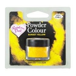 Color powder powder yellow sunset rainbow dust