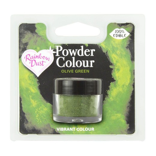 Colorante polvo powder verde oliva rainbow dust