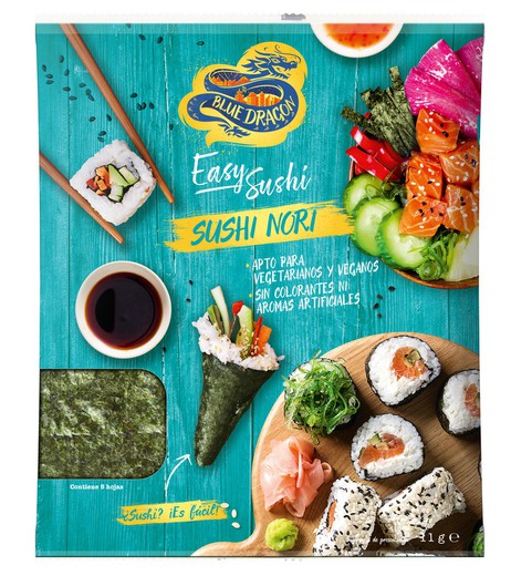 Comida Japonesa Sushi Nori 11G Blue Dragon