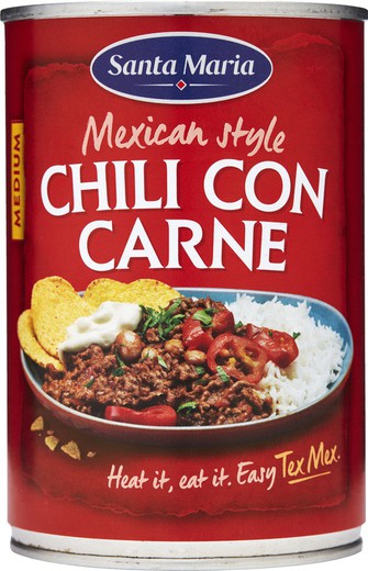 Comida Mexicana Chili Con Carne 410G Santa Maria