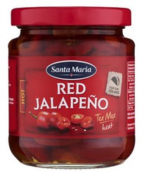 Mexican Food Jalapeño Hot Red 215G Santa Maria