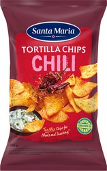 Comida Mexicana Tortilla Chips Chili 185G Santa Maria