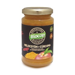 Compota melocoton curcuma biocop 265 g bio ecológico