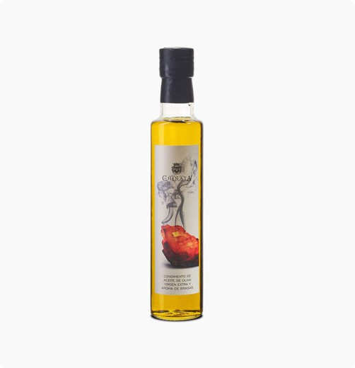Condimento aceite de oliva virgen extra y aromas de brasas 250 ml la chinata