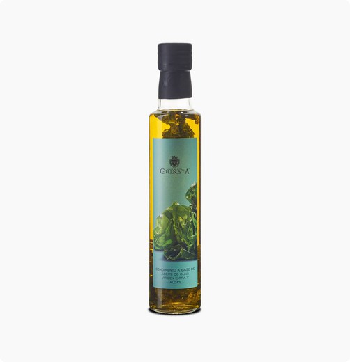Condimento de aceite de oliva extra y algas 250 ml la chinata