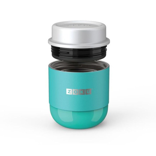 Solid food container 295ml turquoise zoku