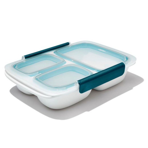 Leakproof food container with divisions 0.97l oxo
