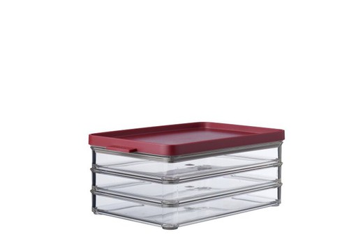 3-tier omnia 3-layer cold cut container - nordic berry