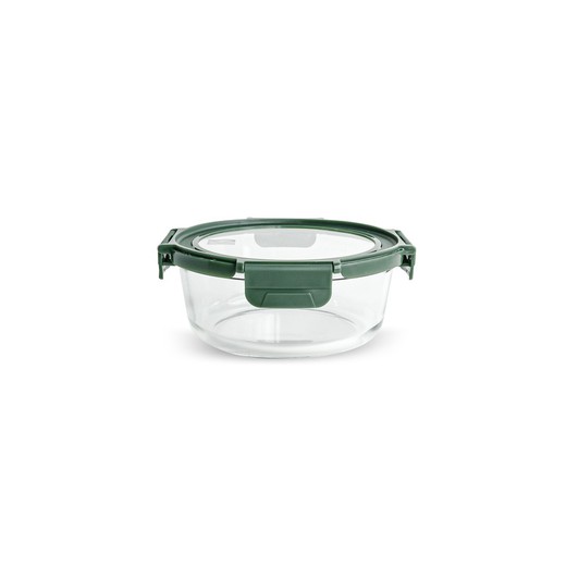 Round glass container 950 ml glass lid Oven safe