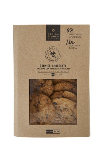 Cookies chocolate biscuits without sugar 160 grs