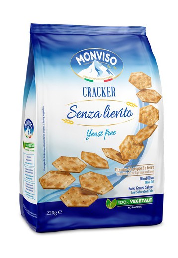 Cracker senza lievito monviso 220 gr