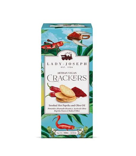 Crackers Gourmet Ζεστή Πάπρικα Lady Joseph 100 γρ