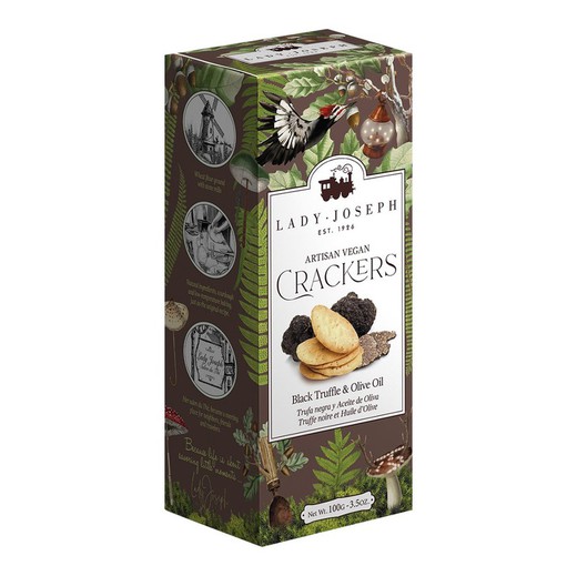 Crackers Gourmet Black Truffle Lady Joseph 100 grs