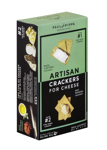 Crackers paul pipa (albahaca & quinoa y paprika)